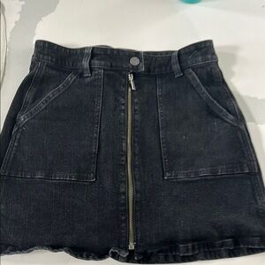 Madewell Blue Skater Mini Skirt